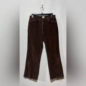J.Jill‎ Stretch Brown Corduroy Pants Women’s Size 6 Inseam 26”